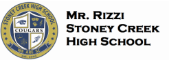 Mr. Rizzi - Stoney Creek High School